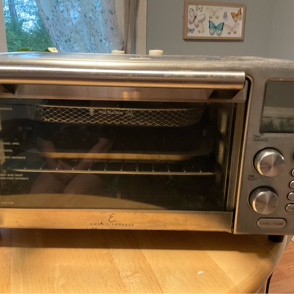 Emeril Lagasse Stainless Steel Countertop Air Fryer- Silver